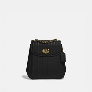 Coach 52996 Parker Convertible Quilted Black Backpack - Pre-Owned
